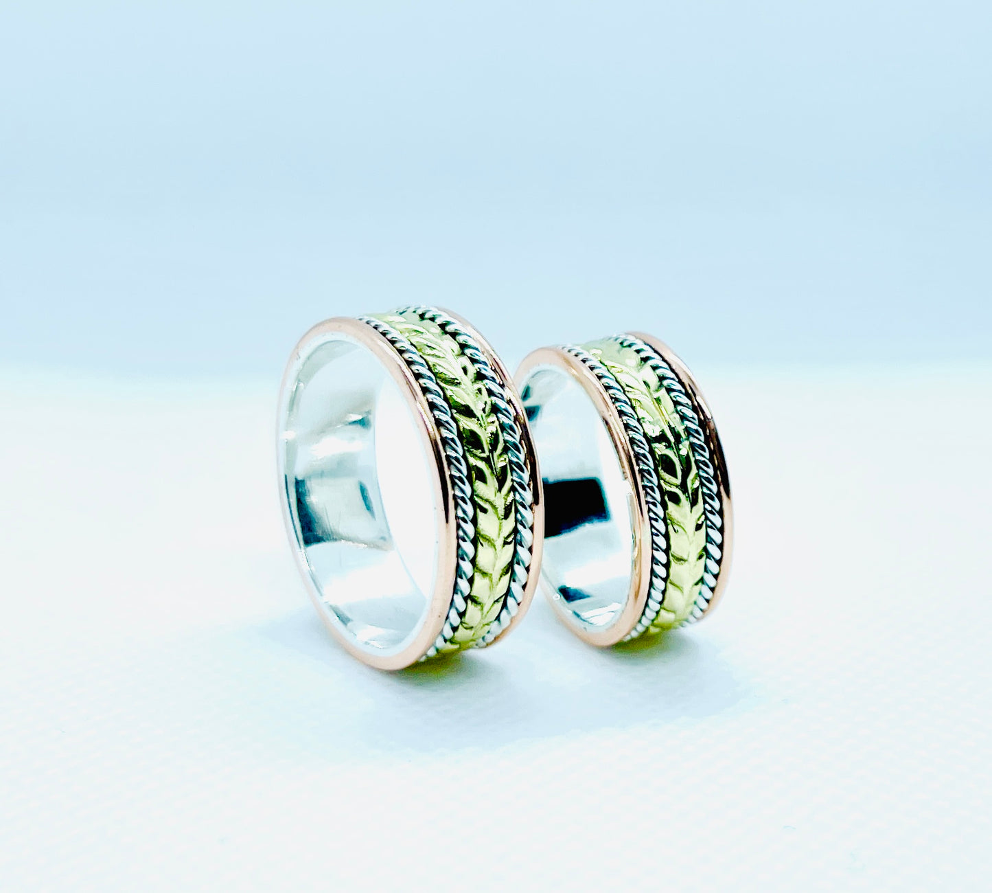 Engagement Ring Design By Monica Real Silver for Unisex Two in One