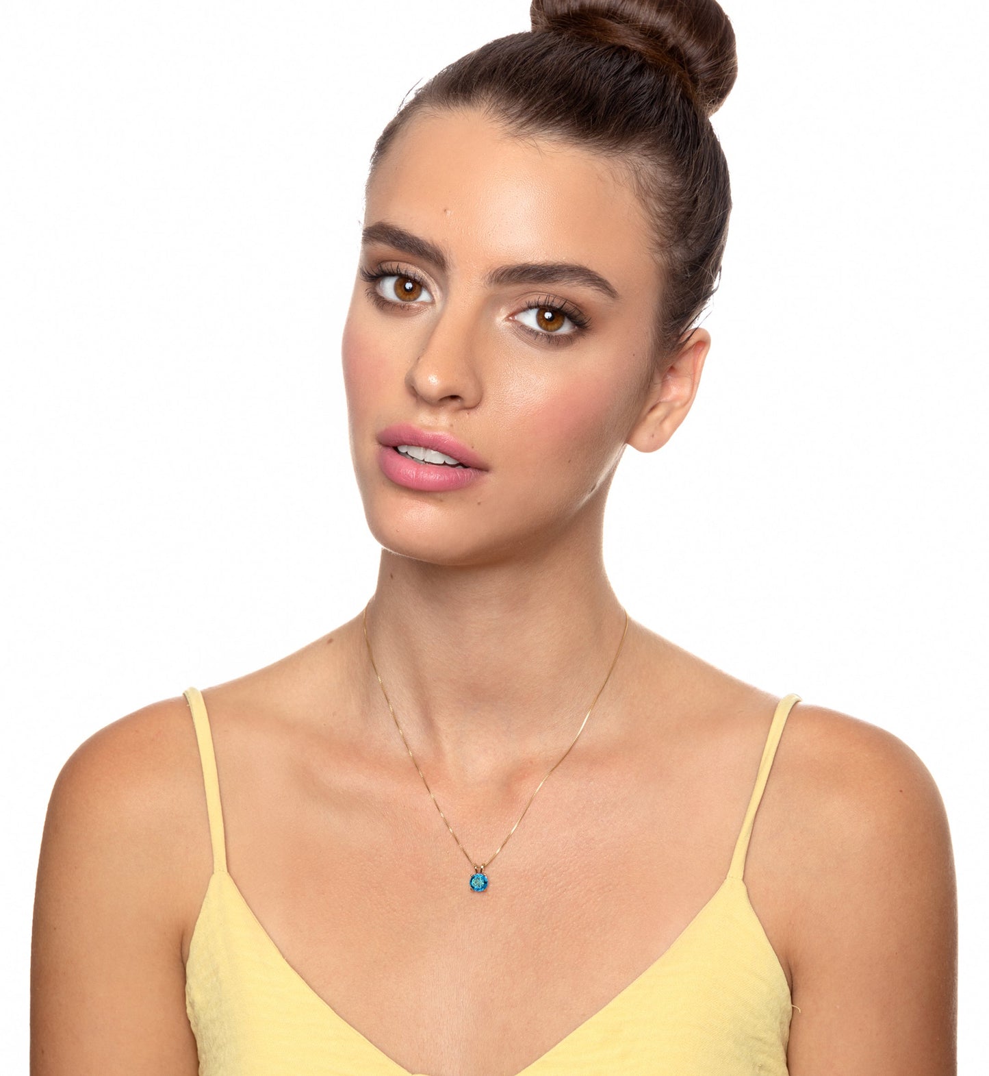 Gold Plated Silver Capricorn Necklace Zodiac Pendant 24k Gold inscribed on Crystal